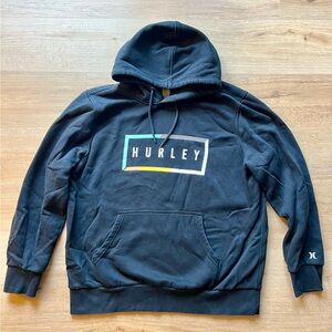 Black Hurley Hoodie, Like New, Size XL
